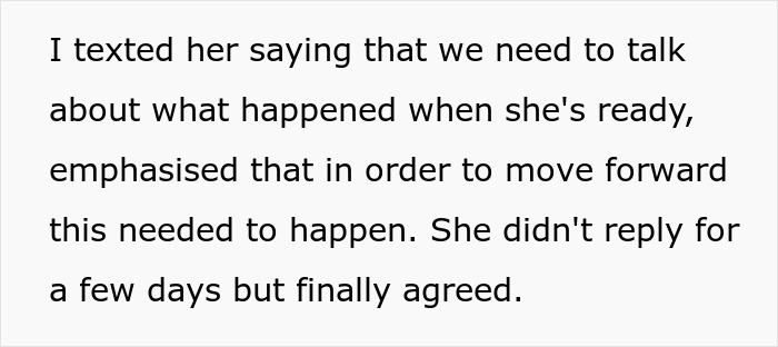 Text message about needing to talk to her regarding sil pregnancy husband boundaries before moving forward. - 19