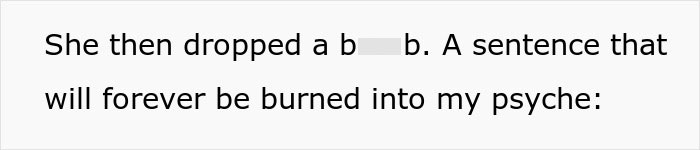 Text excerpt with a blurred word, highlighting a hurtful sentence impacting psyche related to fiancee leaving after cancer diagnosis. - 17