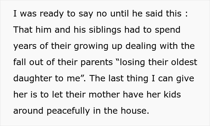 Text excerpt from a family dispute where a man’s wife’s brother demands he move out of her childhood home. - 12