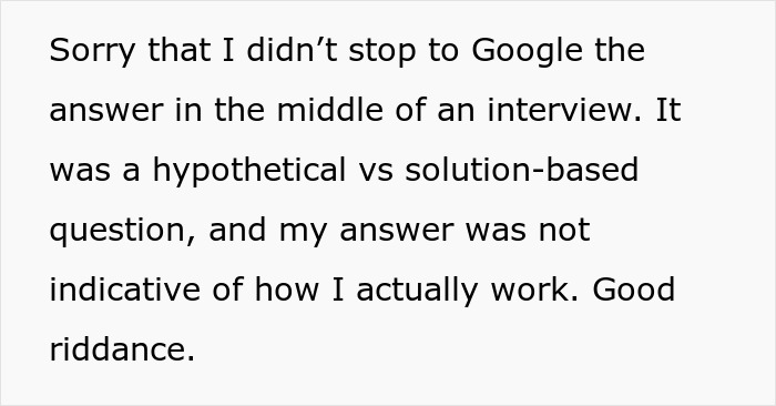 Man upset with recruiter judging his work ethics based on a random Grand Canyon question during interview. - 8