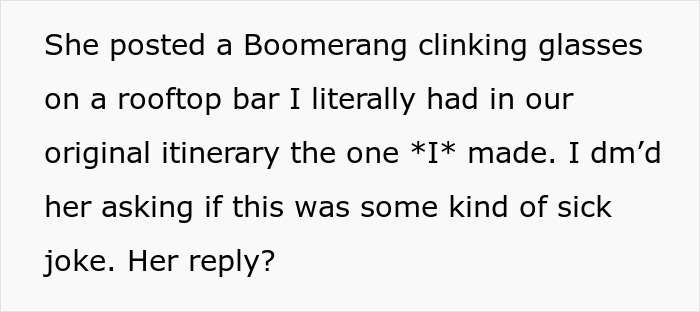 Text message about a lady ditching bestie for a wannabe influencer, expecting to use her studio for a party and getting mad.