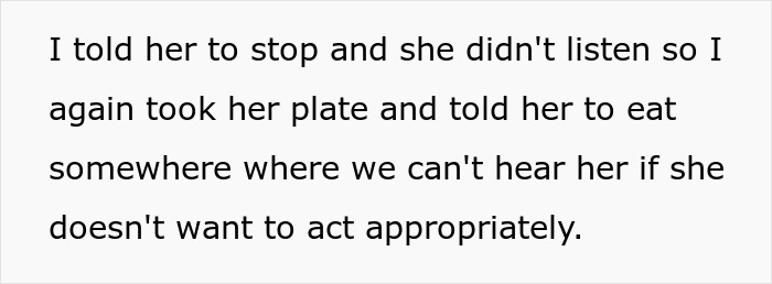 Text excerpt about stepmom banning teen from family dinners to avoid hearing her sing, enforcing rules at mealtime. Text excerpt about stepmom banning teen from family dinners to avoid hearing her sing, enforcing rules at mealtime.