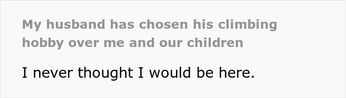 Alt text: Woman feeling upset as her husband&rsquo;s new climbing hobby causes marriage problems and family struggles.