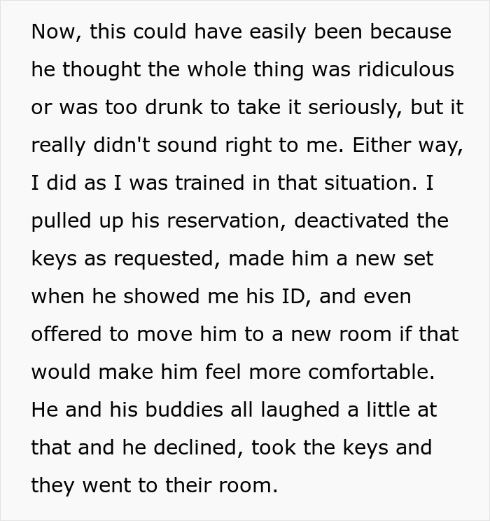 Hotel employee helps guest confront cheating gold digger boyfriend using her power discreetly at the hotel.