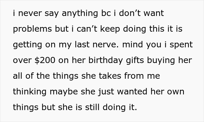 Text expressing frustration of 18-year-old about 13-year-old sister's behavior and feeling unable to tolerate it anymore. - 16