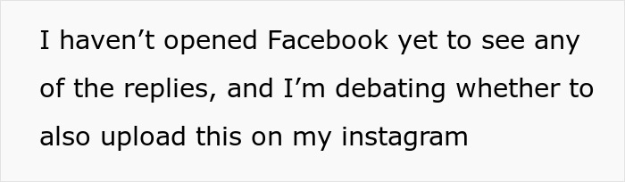 Text on screen showing a woman debating whether to share her experience of shaving her dog for a bride's wishes. - 36