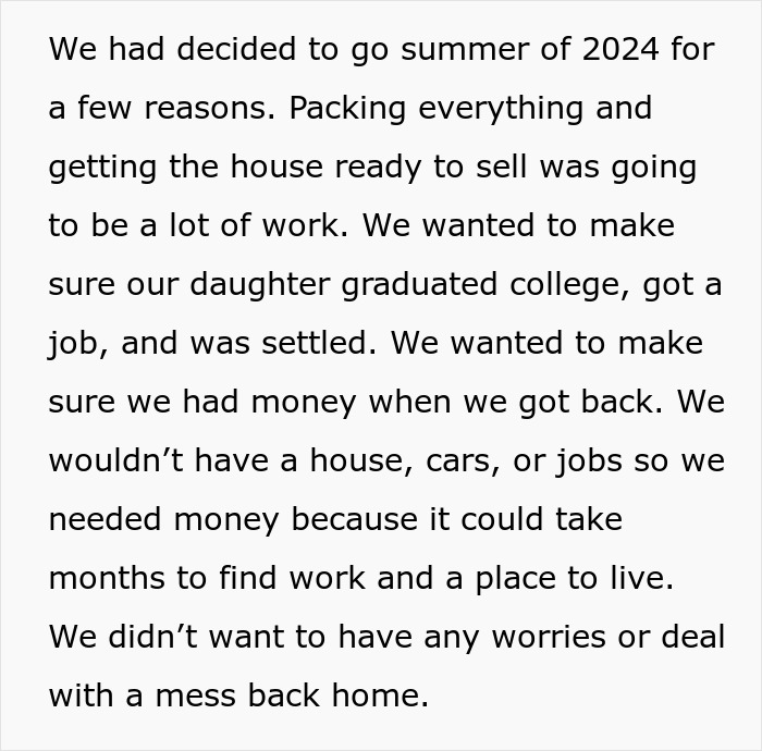 Woman on a dream trip alone, seeking to find herself and embracing independence without telling her husband.