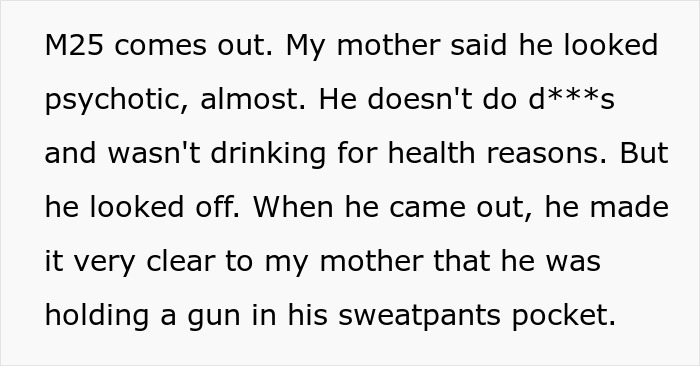 Text excerpt showing a woman rethinking her relationship and fearing for her life after a red-flag argument with her boyfriend.