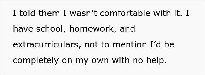 Teen refuses to babysit step-siblings for a week due to school, homework, and extracurriculars causing parents' meltdown.
