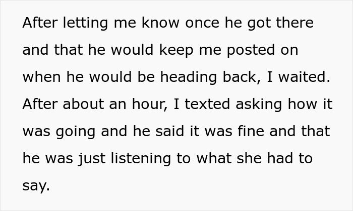 Text excerpt describing hubby&rsquo;s emotional reunion with ex raising red flags for wife after he confesses lingering feelings.