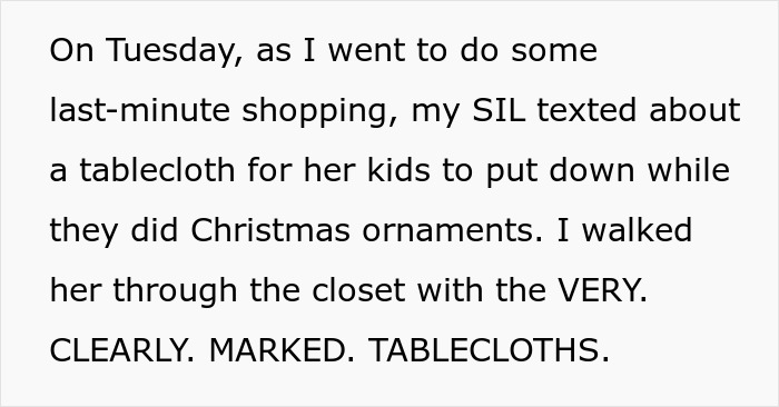 Text about a woman’s $25 per yard fabric ruined by guest’s kids, highlighting discovery and reaction. - 4