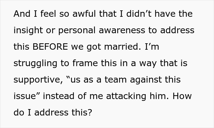 Text showing a woman reflecting on lack of personal awareness before marriage and seeking advice on addressing relationship issues. - 10