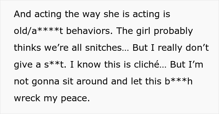 Text about refusing to lend money to a grifter neighbor and dealing with accusations of neglecting her baby.