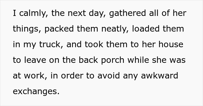 Calm moment of fiancee leaving cancer diagnosis partner, packing and moving belongings quietly to avoid awkward exchanges. - 22