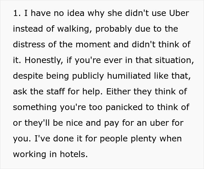 Hotel employee helping guest and using her power to expose cheating boyfriend in a hotel setting with supportive staff.