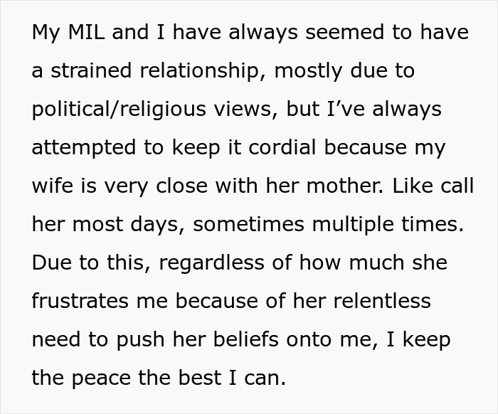 Text about woman upset over SIL taking daughter away, highlighting strained family relations and emotional conflict.