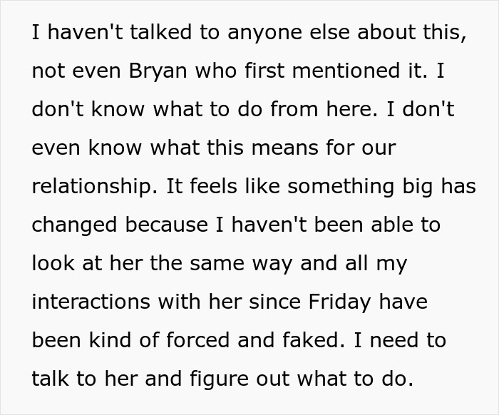 Jealous wife spying on husband at work, looking concerned while using a smartphone to track his activities.