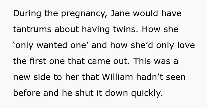 Pregnant woman shows manipulative behavior with tantrums about having twins and loving only one child, stressing family drama. - 26