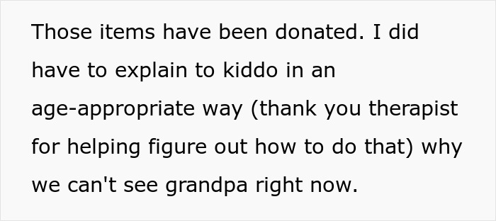 Woman explaining to child in an age-appropriate way why they can't see grandpa after last attempt to share important news.