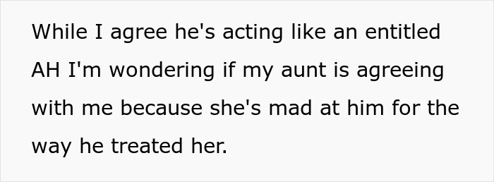 Text excerpt discussing a woman who doesn't share important news with her dad after a last attempt, expressing regret.