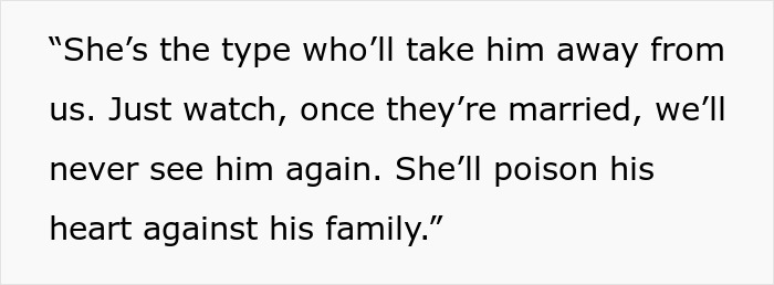 Alt text: Tense family conflict as guy’s family trashes his fiancé, unaware she understands their language and shocks them by replying.