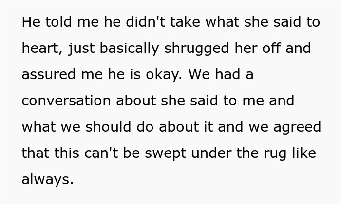 Text excerpt discussing handling boundaries and communication between husband and sil during pregnancy. - 18