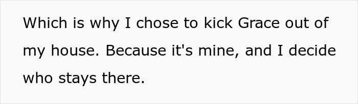 Text on screen showing a harsh lesson involving a woman and her stepson about being a gold digger. - 60