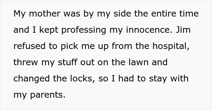 Text excerpt from a story about a lady accused of cheating due to daughter's dark skin and a husband seeking forgiveness after DNA test. - 6