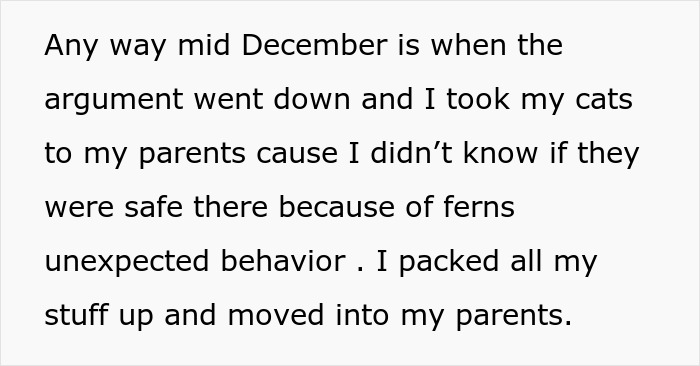 Text excerpt about a roommate clash over cats and dogs, leading to a legal battle and deposit refund. Text excerpt about a roommate clash over cats and dogs, leading to a legal battle and deposit refund.