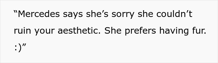 Woman bending over backward for bride’s wishes, shocked when asked to also shave her dog, with a humorous dog quote. - 35