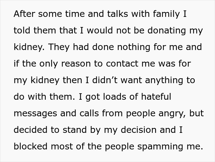 Text about estranged mom reaching out to son after 14 years, revealing the real reason for contact and reactions. - 9
