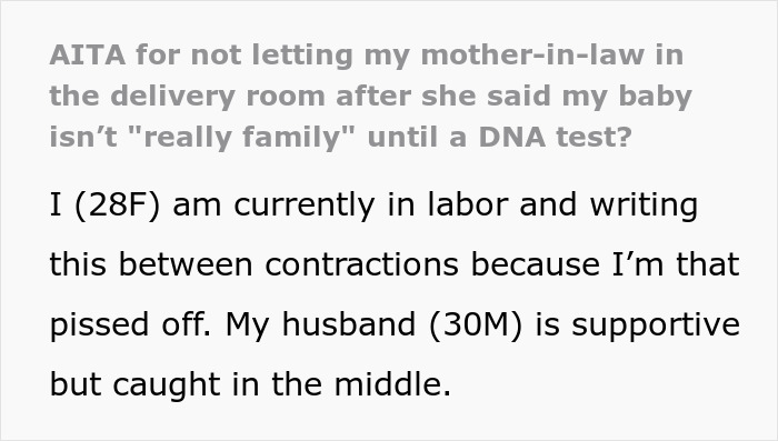 Mother in labor in delivery room with husband, facing tension over baby DNA and family acceptance during birth. - 2