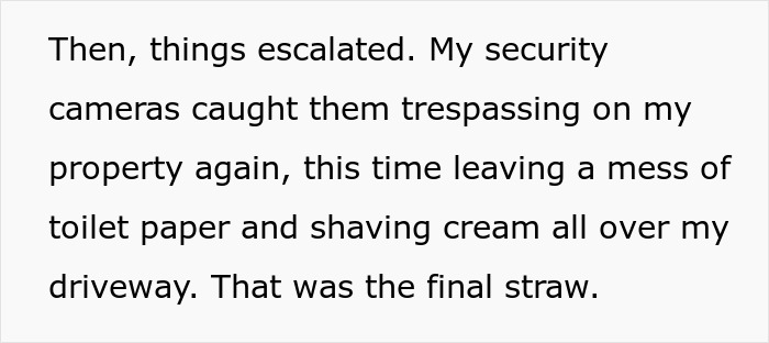 Security cameras capture trespassing and vandalism involving toilet paper and shaving cream on a driveway in a family stages prank. Security cameras capture trespassing and vandalism involving toilet paper and shaving cream on a driveway in a family stages prank.