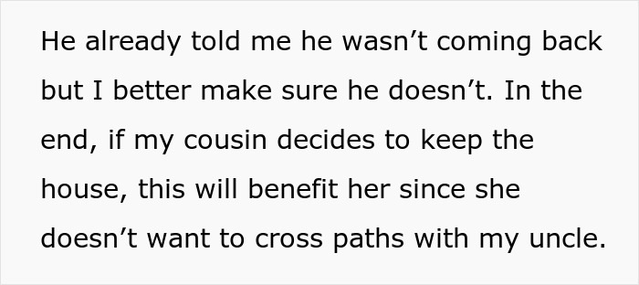 Text excerpt from a dispute between father and son involving changing house locks and police intervention.