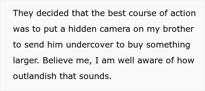 Text excerpt from an article about a mom closing down a gaming store after her son bought dozens of swords. - 18