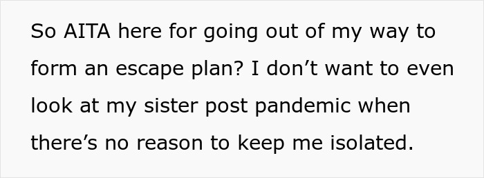 Text excerpt from a post where a teen refuses to be a live-in babysitter for parents, seeking an escape plan. - 11