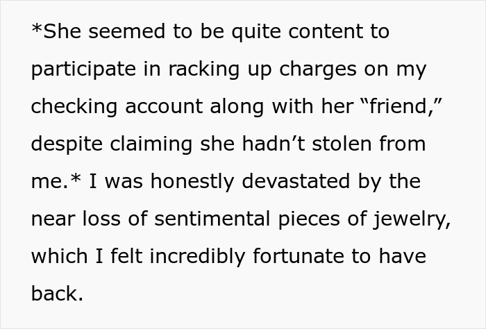 Pregnant woman confronts friend’s guest after theft, reclaiming sentimental jewelry and seeking justice for stolen items. - 37