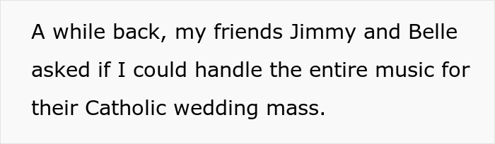 Talented Friend Plays Wedding Without Pay, Sues After Being Snubbed And Treated Like A Vendor - 3