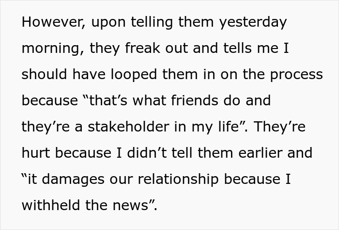 Person explaining why not telling roommate about buying house until closed caused hurt feelings and damaged their relationship.