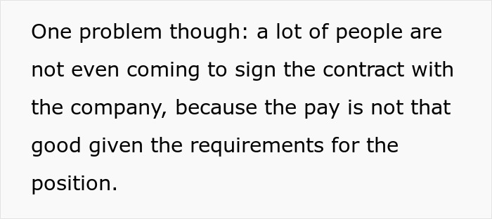 Text discussing employee concerns about low pay and contract signing issues related to boss stealing pay practices.