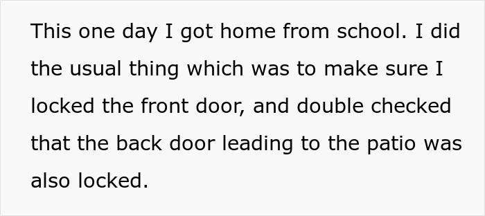 Man standing on a patio, looking uneasy with a creepy atmosphere surrounding the outdoor space.