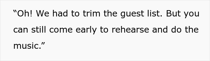 Man reacting with surprise while discussing wedding performance and payment dispute with friends. - 7