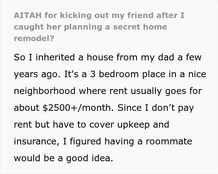 Woman reading contractor quotes for home remodel, shocked to discover roommate secretly planning renovation.