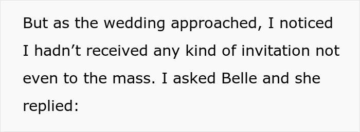 Excerpt of a man explaining he was not invited to a friend’s wedding despite agreeing to perform. - 5