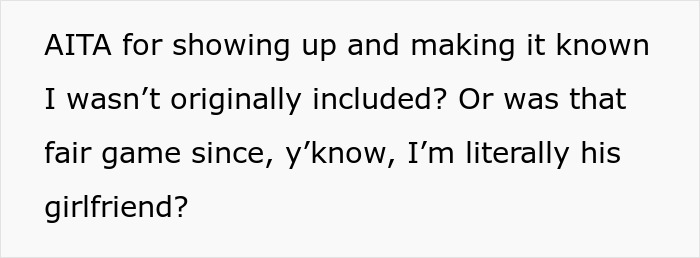 Text post about guy’s female best friend not inviting his girlfriend to a surprise birthday party and relationship conflict. - 9