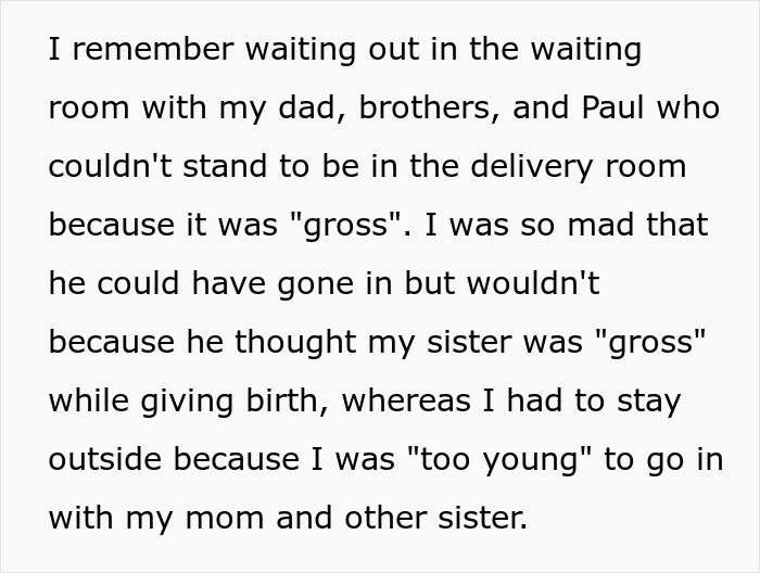 Text describing a lady’s revenge by convincing his wife to unknowingly name their baby after her. - 12