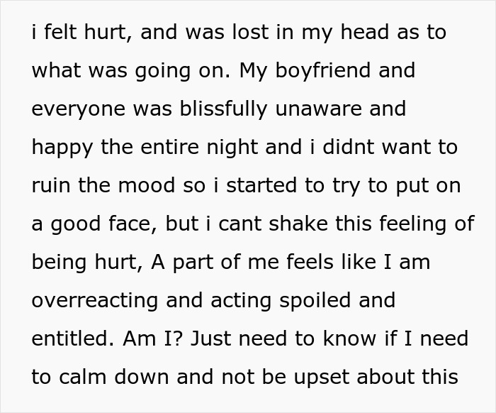 Text excerpt showing emotional hurt and confusion from a girlfriend dealing with a jerk boyfriend’s actions. - 9