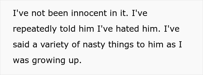 Text excerpt showing a woman expressing hatred for her unhinged stepfather who burned her father’s picture. Text excerpt showing a woman expressing hatred for her unhinged stepfather who burned her father’s picture.