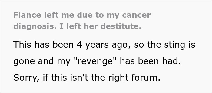 Fiancee leaving cancer diagnosis partner, sharing a personal story of loss and overcoming difficult challenges. - 2