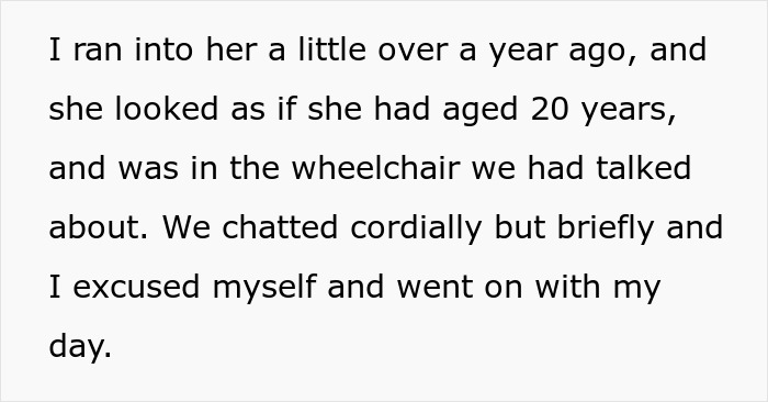 Text excerpt describing a conversation with a fiancée leaving after a cancer diagnosis from her partner. - 32